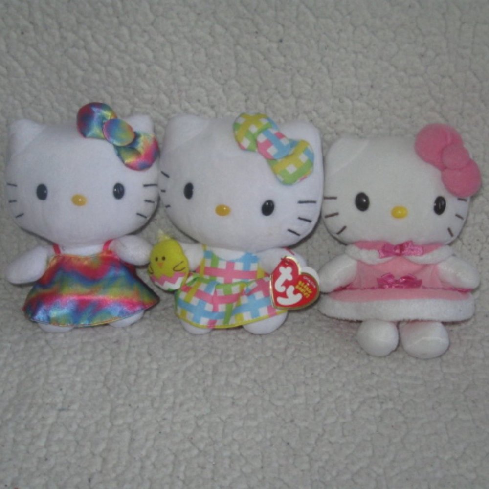 Ty Hello Kitty Beanie Baby Dolls